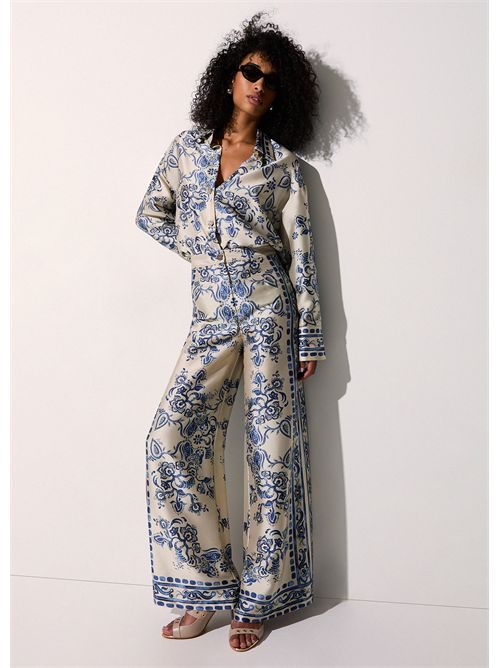 Pantaloni con stampa foulard LIU JO | CA6230TS555/P9652